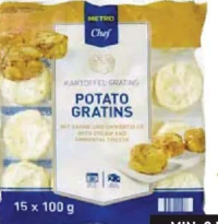Metro Chef Cartofi gratinați 15 x 100 g
