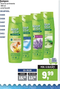 Wash&Go Şampon diverse sortimente 360 ml