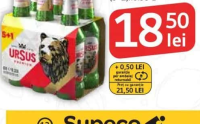 URSUS Bere blondă (5+1)x0.33 L