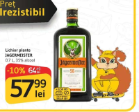 JAGERMEISTER Lichior plante 0.7 L, 35% alcool