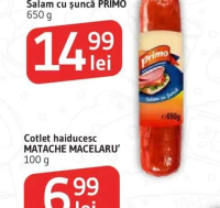 PRIMO Salam cu șuncă 650 g