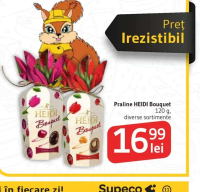 HEIDI Bouquet Praline 120 g, diverse sortimente