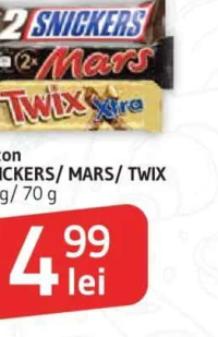 SNICKERS / MARS / TWIX Baton 75 g / 70 g