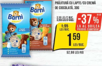 BARNI Prăjitură cu lapte / cu cremă de ciocolată, 30g