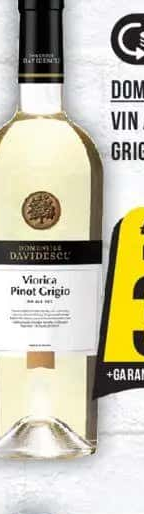 Domeniile Davidescu Vin Alb, Sec, Viorica Pinot Grigio, 0.75L