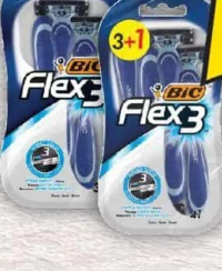 BIC FLEX3 APARAT DE RAS PENTRU BĂRBAȚI, 3 LAME, 3 BUC./3+1 BUC.