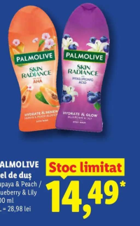 Palmolive Gel de duș Papaya & Peach / Blueberry & Lily 500ml