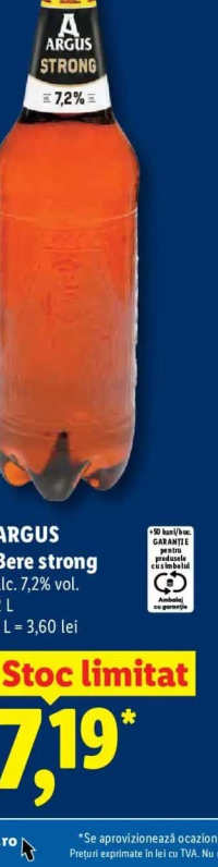 ARGUS Bere strong 7,2% vol. 2 L