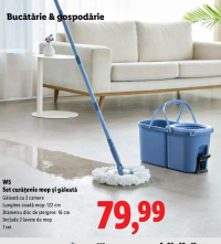 W5 Set curățenie mop și găleată
