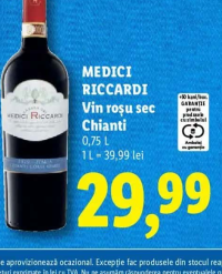 MEDICI RICCARDI Vin roşu sec Chianti 0,75 L