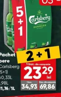 Carlsberg Pachet bere (5+1)x0.33L