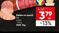 Elit extra Salam cu șuncă /100g