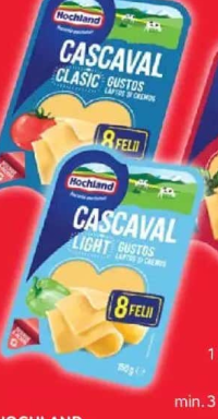 Hochland Cașcaval felii - Diverse sortimente - 150 g - min. 10 buc.