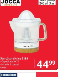 JOCCA Storcător citrice 2184 240W 0.7l