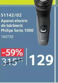 Philips S1142/02 Aparat electric de bărbierit Seria 1000
