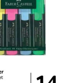 Faber-Castell Textmarker 4 culori/set