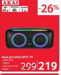 AKAI Boxă portabilă ABTS-70