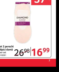 DIAMOND BY ADESGO Set 2 perechi tălpici damă