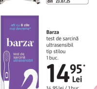 Barza test de sarcină ultrasensibil tip stilou 1 buc.