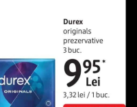 Durex originals prezervative 3 buc.