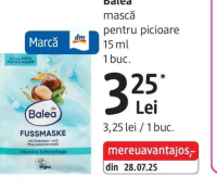 Balea mască pentru picioare 15 ml 1 buc.