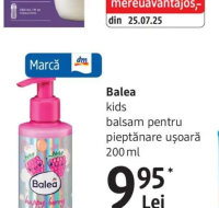 Balea kids balsam pentru pieptănare uşoară 200 ml