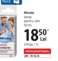 Mivolis spray pentru răni 50 ml
