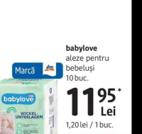 babylove aleze pentru bebeluşi 10 buc.