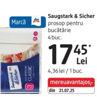 Saugstark & Sicher prosop pentru bucătărie 4 buc.