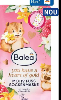Balea heart of gold mască pentru picioare 2 buc.