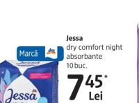 Jessa dry comfort night absorbante 10 buc.