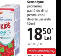 Sensodyne pronamel pastă de dinți pentru copii diverse variante 50 ml