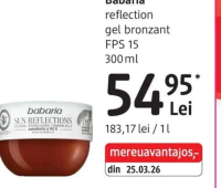 Babaria reflection gel bronzant FPS 15 300 ml