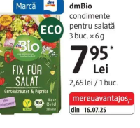 dmBio condimente pentru salată 3 buc. x 6 g