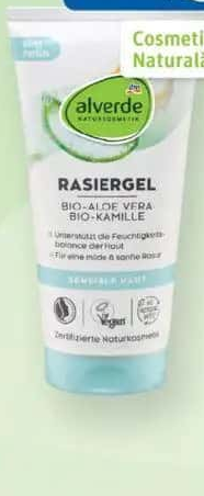 alverde gel de ras cu Aloe Vera 150 ml