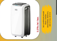 Black + Decker Aer conditionat portabil BXAC9000E, 9000 BTU, 400 m³/min, 2610 W