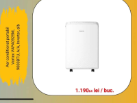 Aer conditionat portabil Vortex VAPA0925M, 9000BTU, A/A, Inverter, alb