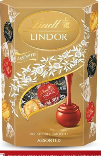 Lindt Lindor Praline din Ciocolată Fină cu Umplutură diverse sortimente 200 g
