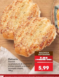 Patiserie Daneză cu umplutură de smântână și orez crocant cu brânză proaspăt coaptă 115 g