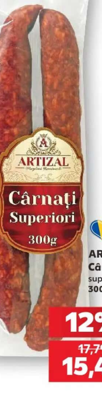 Artizal Cârnați superiori 300 g
