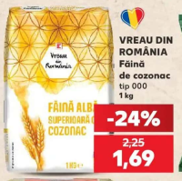 VREAU DIN ROMÂNIA Făină de cozonac tip 000 1 kg
