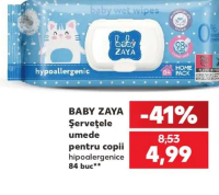 Baby Zaya Șervețele umede pentru copii hipoalergenice 84 buc