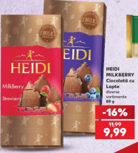 HEIDI MILKBERRY Ciocolată cu Lapte diverse sortimente 80 g