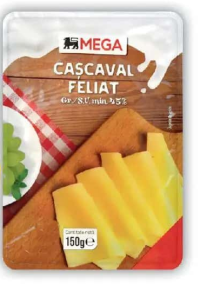 Mega Cașcaval Feliat 150g