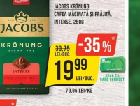 Jacobs Krönung Cafea măcinată și prăjită intense 250g