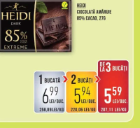 Heidi Ciocolată amăruie 85% cacao 27g