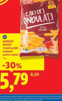 Harvest Basket Cartofi prăjiți ondulați pentru cuptor 1 kg