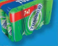 Tuborg Bere blondă alc. 5% vol. (7+1) x 0,5 L