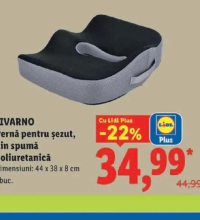 LIVARNO Pernă pentru șezut, din spumă poliuretanică 44 x 38 x 8 cm