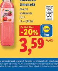 SOLEVITA Limonadă 0,5L